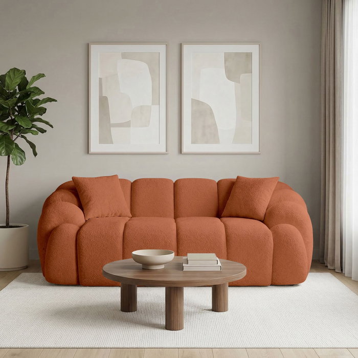Atelier Del Sofa Octavio - Sofá de 2 plazas Rojo Azulejo